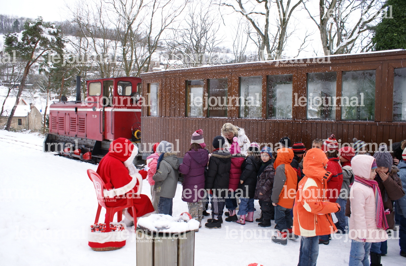 train père Noël 2014