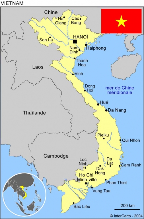 carte vietnam